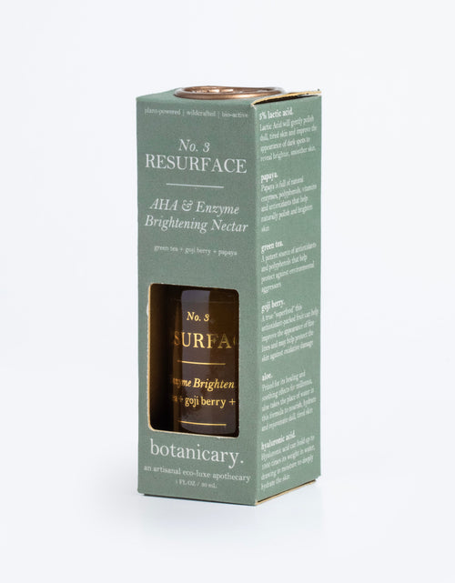 Load image into Gallery viewer, No. 3 RESURFACE - AHA &amp; Enzyme Brightening Nectar by Botanicary Skincare
