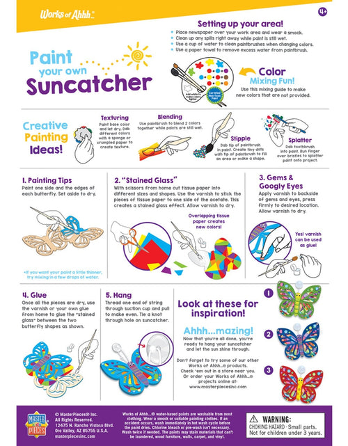 Load image into Gallery viewer, Suncatcher Wood Craft &amp; Paint Kit by MasterPieces Puzzle Company INC
