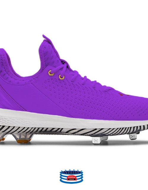 Load image into Gallery viewer, "Bright Purple" Under Armour Harper 5 Cleats by Stadium Custom Kicks
