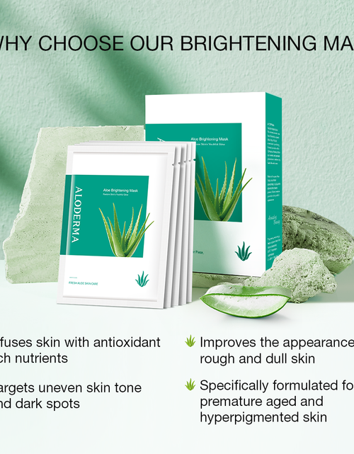 Load image into Gallery viewer, Aloe Brightening Mask (Box of 5) by ALODERMA
