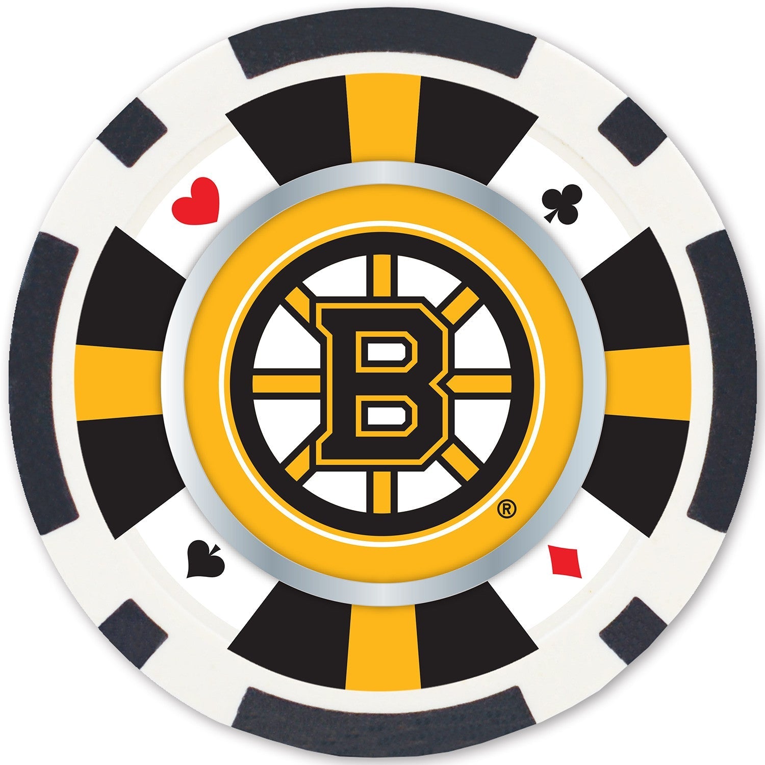 Boston Bruins 100 Piece Poker Chips by MasterPieces Puzzle Company INC