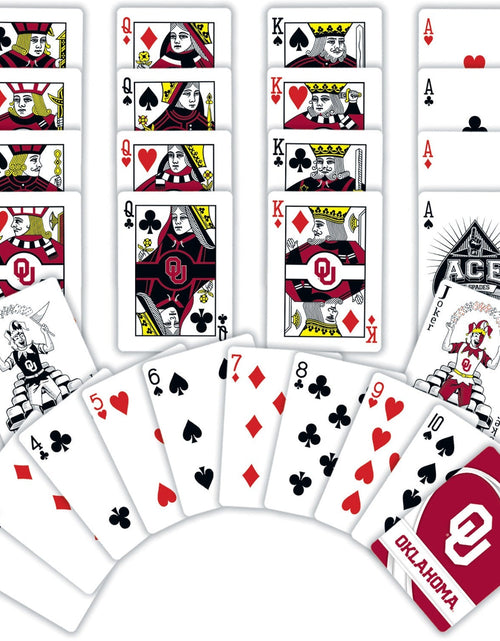 Load image into Gallery viewer, Oklahoma Sooners Playing Cards - 54 Card Deck by MasterPieces Puzzle Company INC
