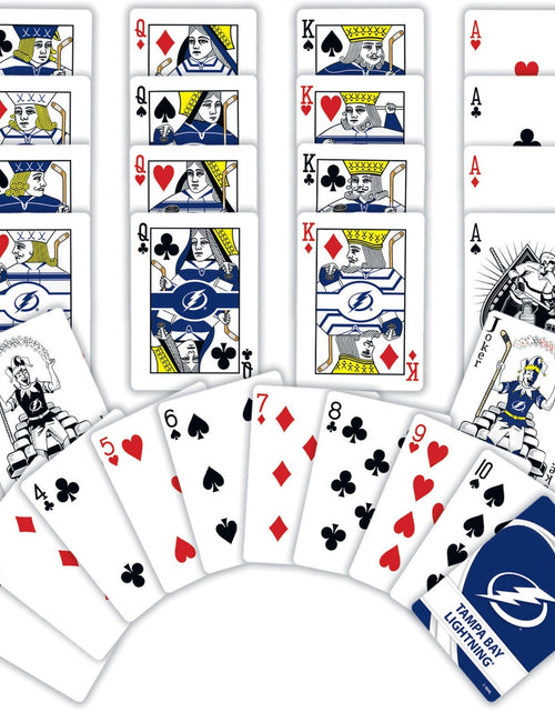 Load image into Gallery viewer, Tampa Bay Lightning Playing Cards - 54 Card Deck by MasterPieces Puzzle Company INC
