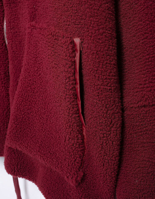 Load image into Gallery viewer, Turtleneck Zip Up Long Sleeve Plush Jacket
