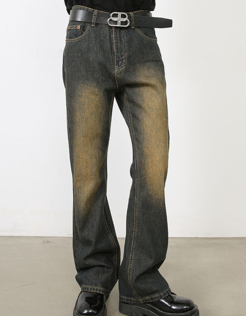 Load image into Gallery viewer, Men's Washed Bootcut Jeans
