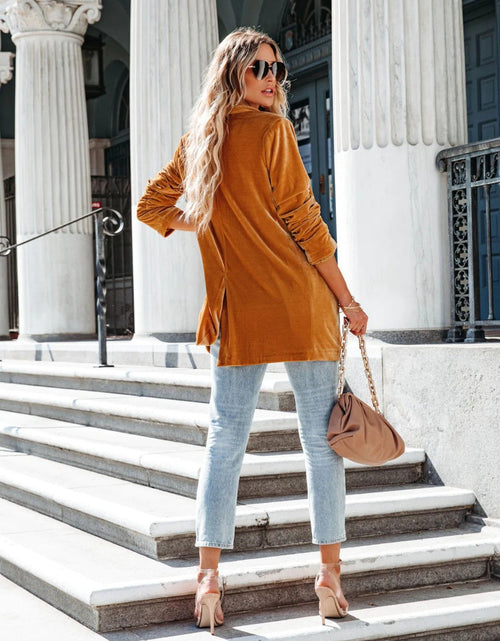 Load image into Gallery viewer, Button Up Long Sleeve Blazer with Pocket
