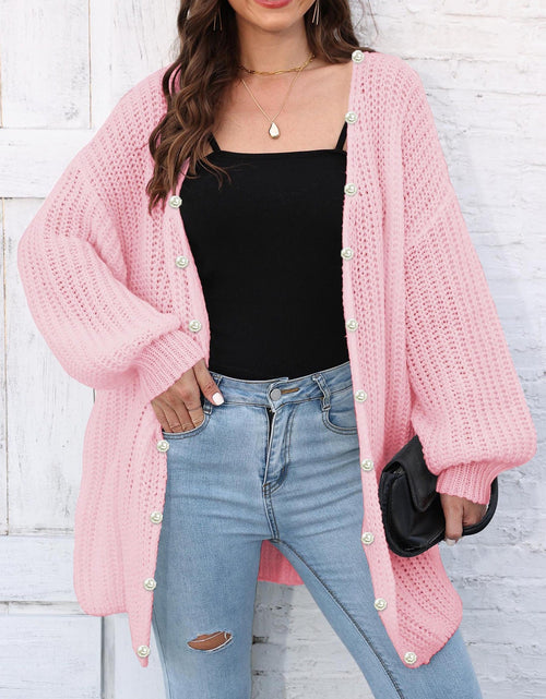 Load image into Gallery viewer, Open Front Long Sleeve Cardigan
