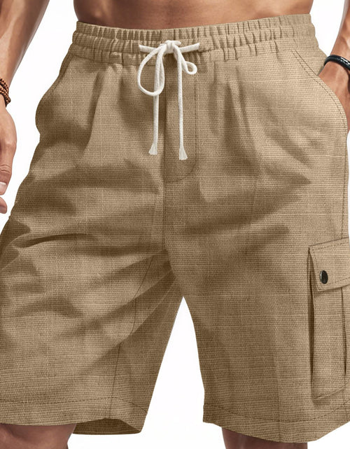 Load image into Gallery viewer, Men's Full Size Drawstring Shorts with Pockets Plus Size
