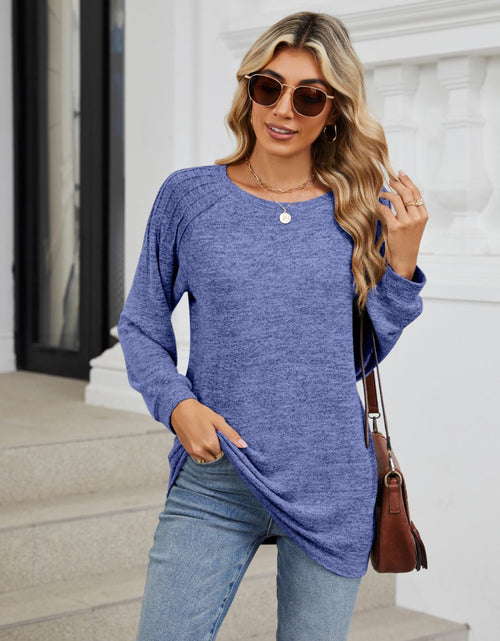 Load image into Gallery viewer, Round Neck Long Sleeve T-Shirt

