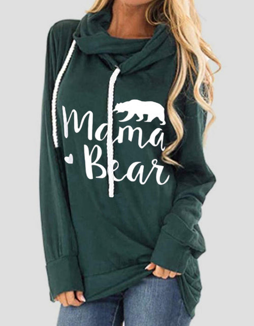 Load image into Gallery viewer, Drawstring Letter Graphic Long Sleeve Hoodie
