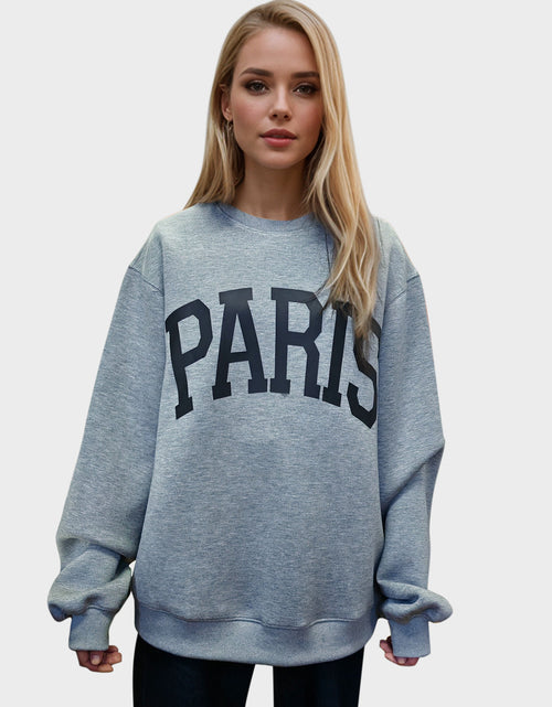 Load image into Gallery viewer, Basic Bae PARIS Round Neck Long Sleeve Air Scuba Sweatshirt
