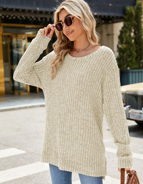 Load image into Gallery viewer, Round Neck Long Sleeve T-Shirt
