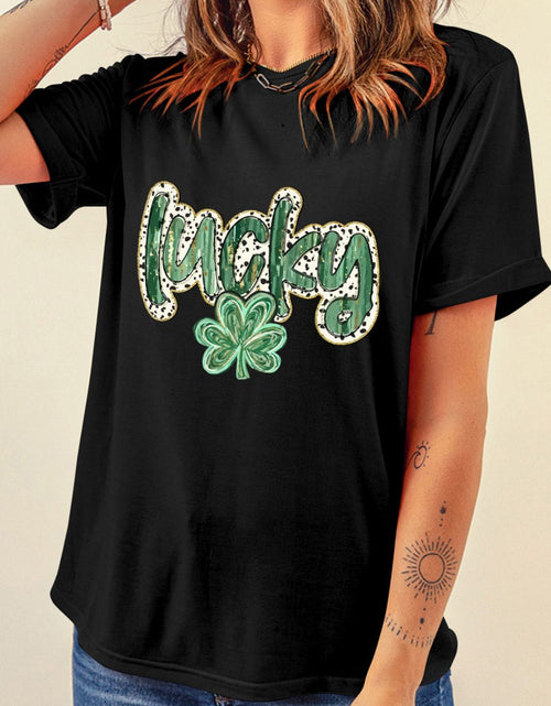Load image into Gallery viewer, Lucky Clover Graphic T-Shirt
