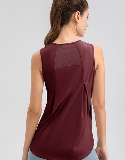 Load image into Gallery viewer, Round Neck Wide strap Active Tank
