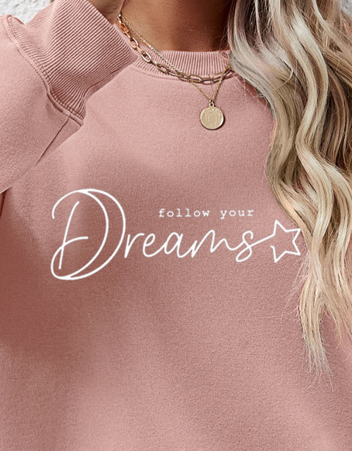 Load image into Gallery viewer, FOLLOW YOUR DREAMS Graphic Sweatshirt
