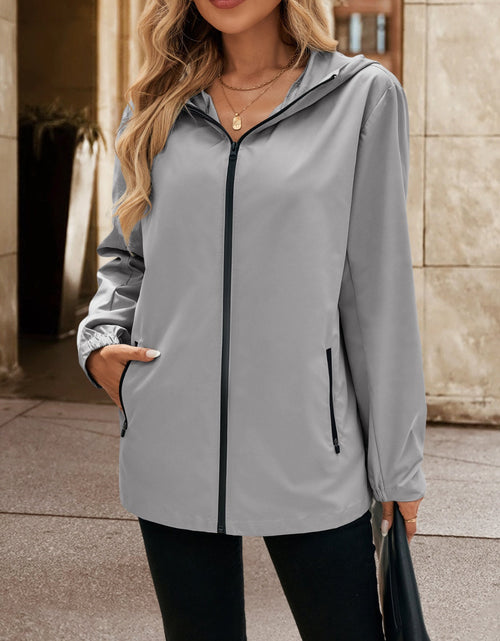 Load image into Gallery viewer, Ivy Lane Pocketed Zip Up Hooded Jacket
