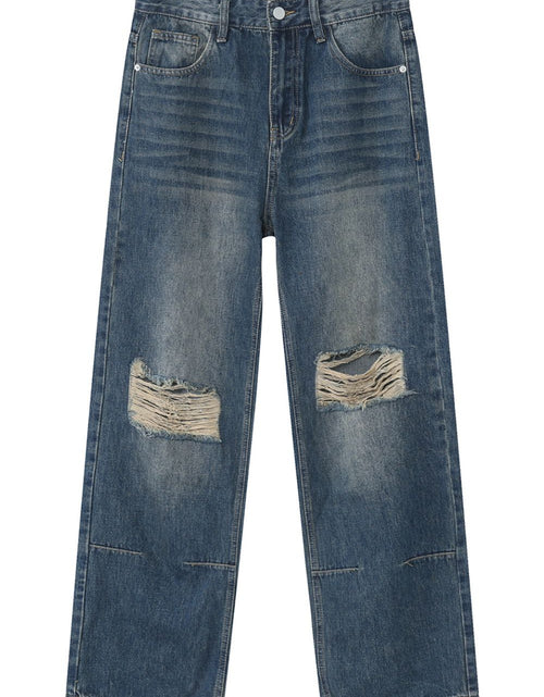 Load image into Gallery viewer, Distressed Jeans with Pockets
