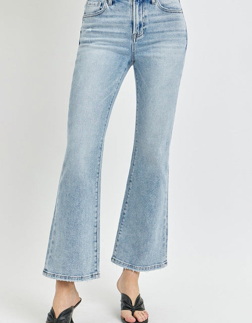 Load image into Gallery viewer, RISEN Full Size High Rise Ankle Flare Jeans
