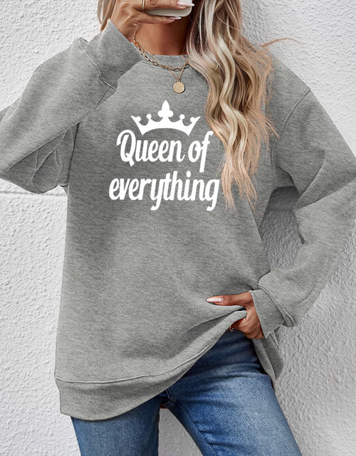 Load image into Gallery viewer, QUEEN OF EVERYTHING Round Neck Sweatshirt
