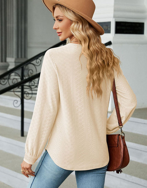 Load image into Gallery viewer, V-Neck Long Sleeve Blouse
