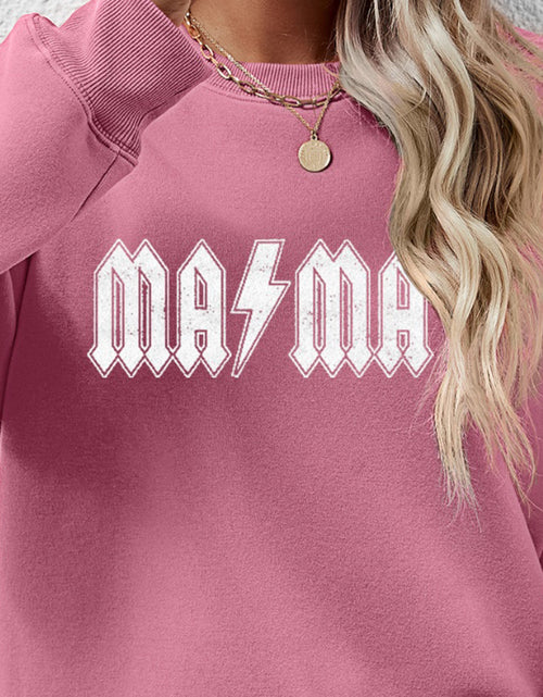 Load image into Gallery viewer, Letter Graphic Dropped Shoulder Sweatshirt
