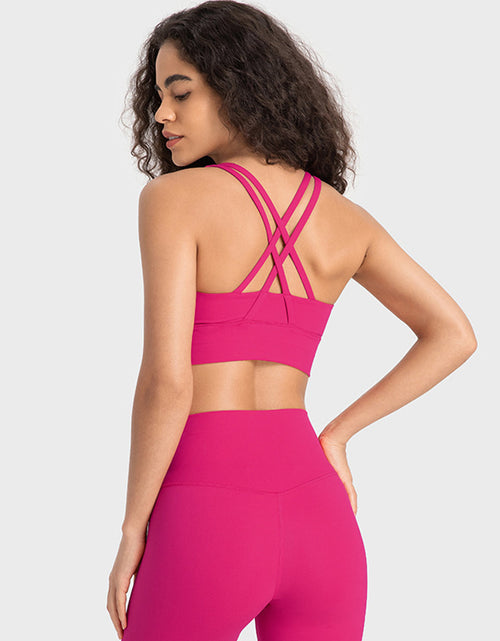 Load image into Gallery viewer, Millennia Crisscross Scoop Neck Active Tank
