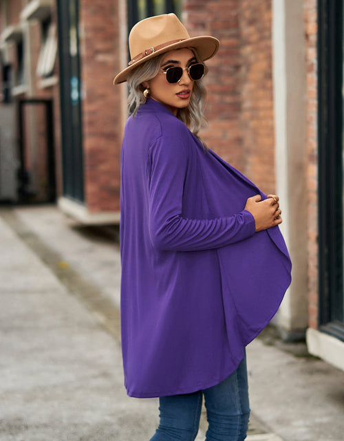 Load image into Gallery viewer, Open Front Long Sleeve Cardigan
