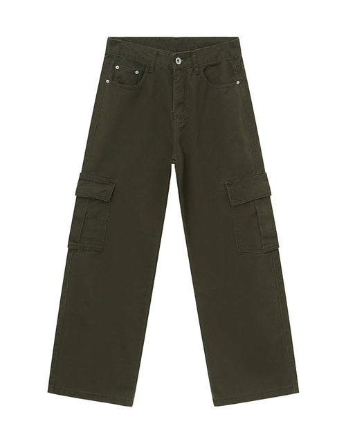 Load image into Gallery viewer, Wide Leg Cargo Jeans
