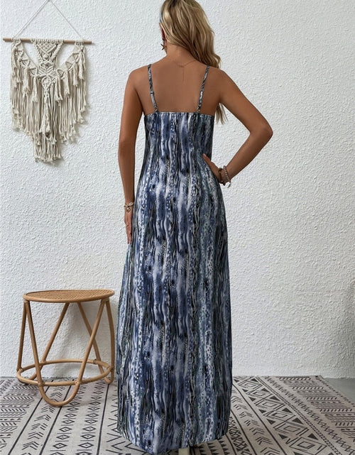 Load image into Gallery viewer, Full Size Printed Scoop Neck Maxi Cami Dress
