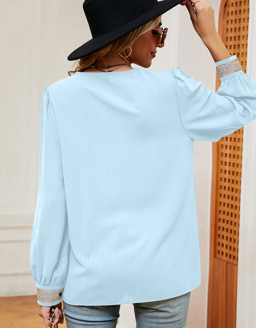 Load image into Gallery viewer, V-Neck Long Sleeve T-Shirt
