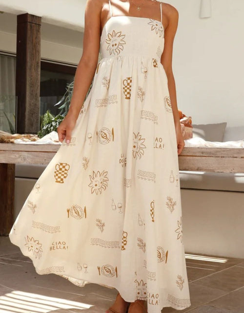 Load image into Gallery viewer, Printed Square Neck Maxi Cami Dress
