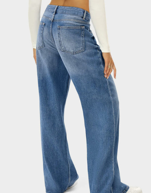Load image into Gallery viewer, High Waist Wide Leg Jeans

