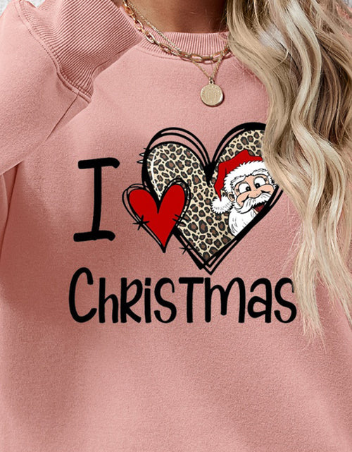Load image into Gallery viewer, CHRISTMAS Graphic Round Neck Sweatshirt

