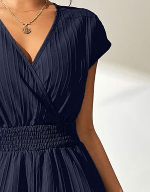 Load image into Gallery viewer, Tied Surplice Short Sleeve Romper

