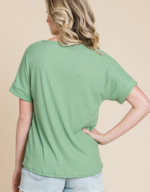 Load image into Gallery viewer, BOMBOM Color Block Short Sleeve T-Shirt
