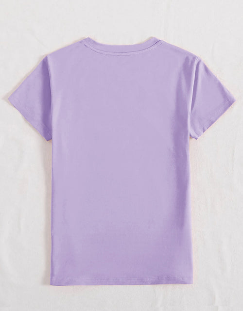 Load image into Gallery viewer, Graphic Round Neck Short Sleeve T-Shirt
