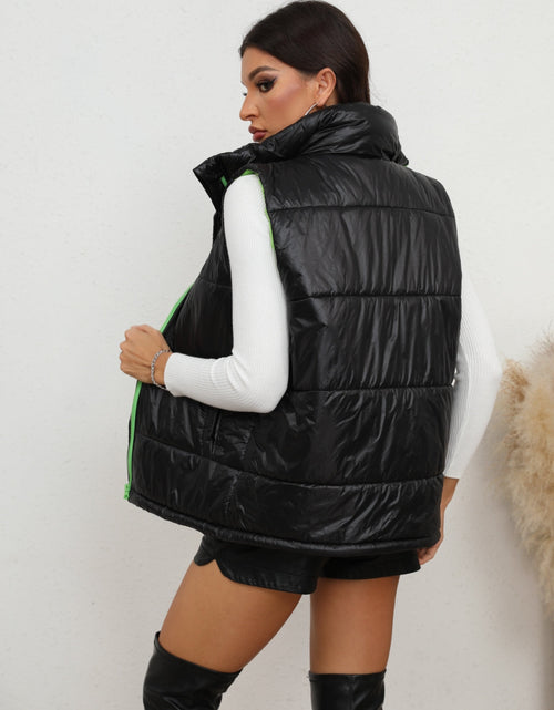 Load image into Gallery viewer, Zip-Up Collared Vest

