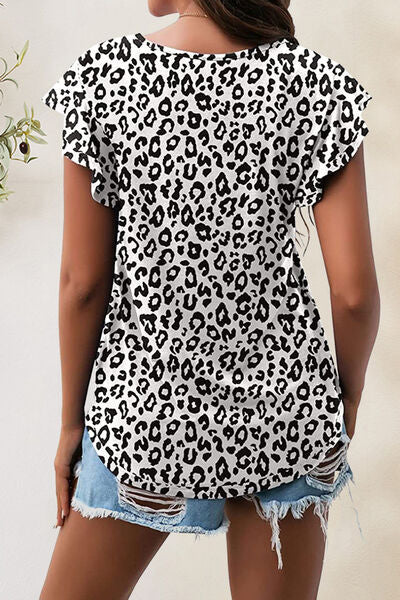 Load image into Gallery viewer, Printed Round Neck Short Sleeve T-Shirt
