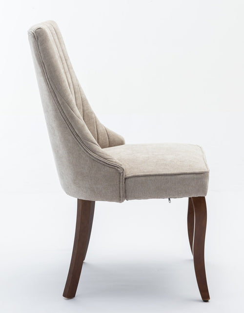 Load image into Gallery viewer, Set of 2 Rayon Cloth Flocking Linen Dining Chairs by Blak Hom
