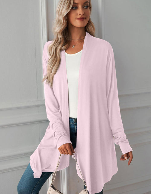 Load image into Gallery viewer, Open Front Long Sleeve Cardigan
