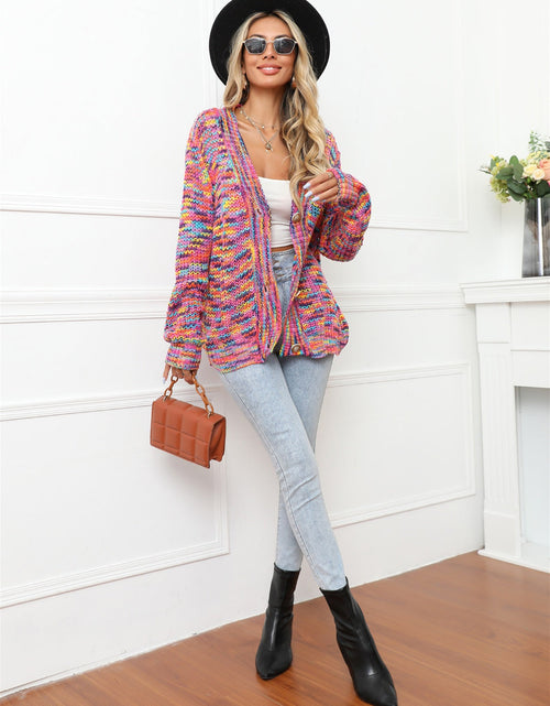 Load image into Gallery viewer, Angel Wings Button Up Dropped Shoulder Cardigan
