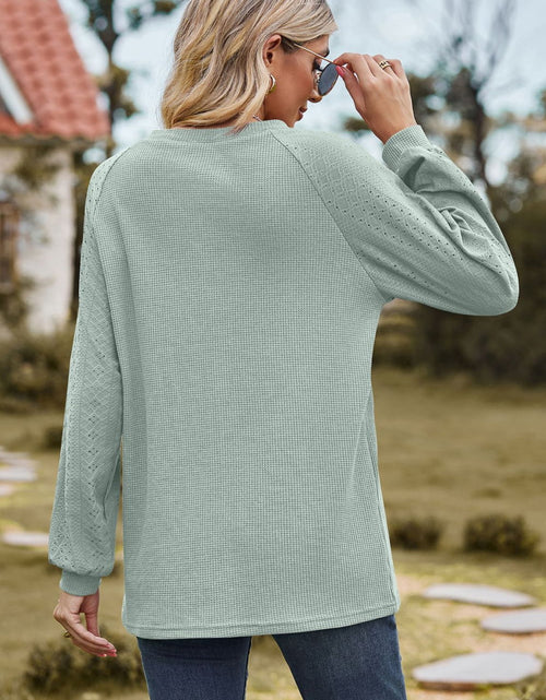 Load image into Gallery viewer, Round Neck Raglan Sleeve Sweatshirt
