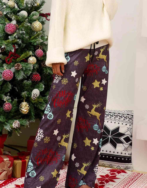 Load image into Gallery viewer, Christmas Straight Leg Pants
