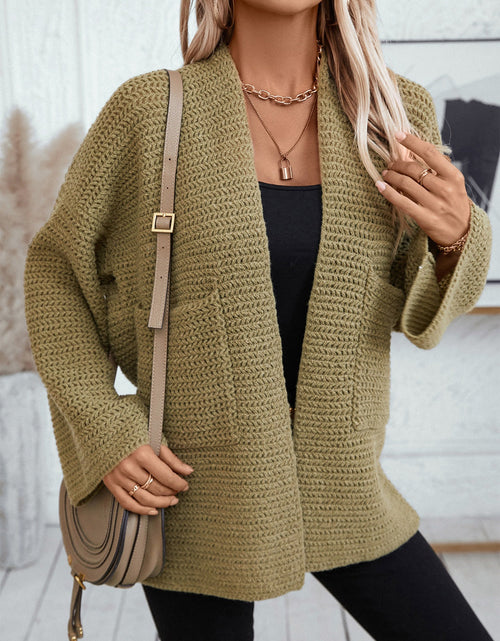 Load image into Gallery viewer, Open Front Long Sleeve Cardigan

