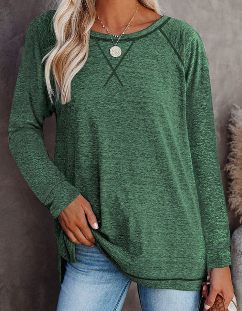 Load image into Gallery viewer, Round Neck Long Sleeve T-Shirt
