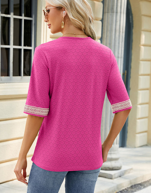 Load image into Gallery viewer, V-Neck Half Sleeve T-Shirt

