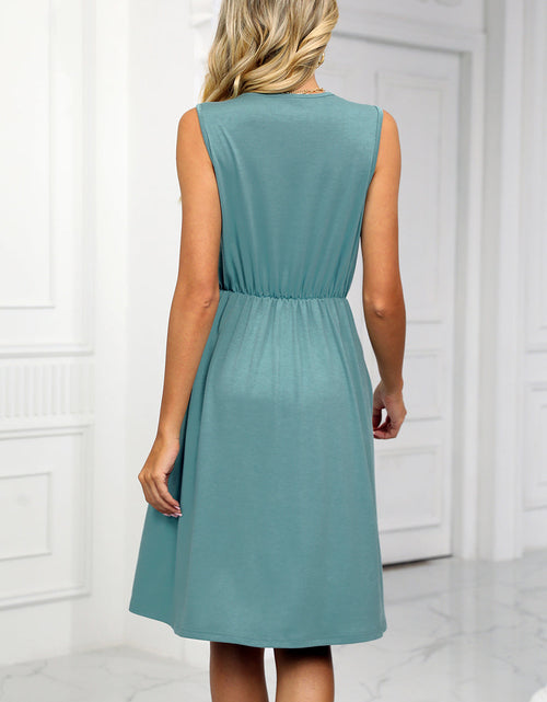 Load image into Gallery viewer, Pocketed V-Neck Wide Strap Dress
