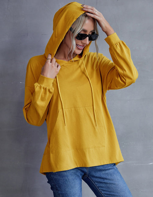 Load image into Gallery viewer, Ivy Lane Drawstring Pocketed Dropped Shoulder Hoodie
