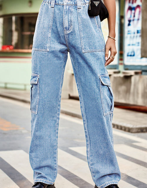 Load image into Gallery viewer, Loose Fit Long Pants with Pockets
