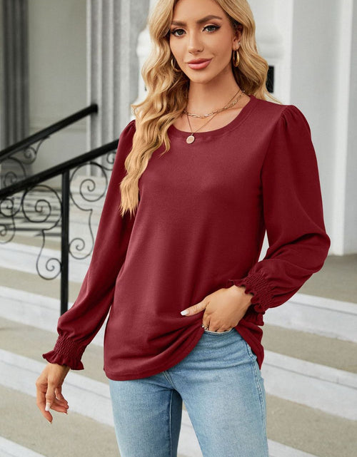 Load image into Gallery viewer, Round Neck Long Sleeve T-Shirt
